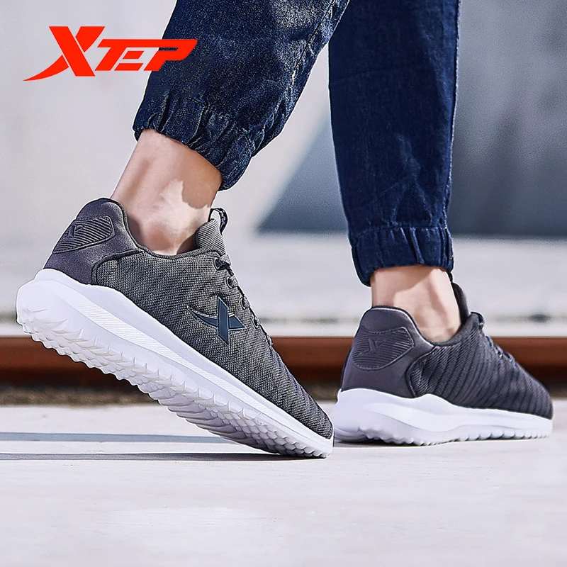 Xtep мужские кроссовки для бега новинка сезона весна лето 2019 дышащая Нескользящая