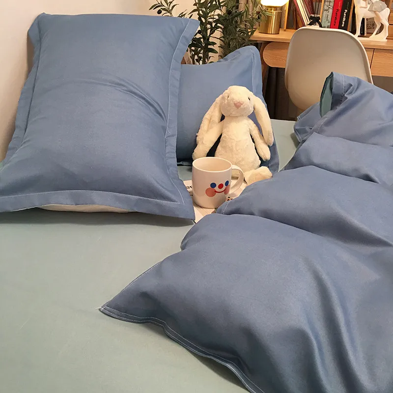

Nordic Feng Shui cotton four piece dormitory quilt cover student sheet quilt cover bed single three piece bedding 4