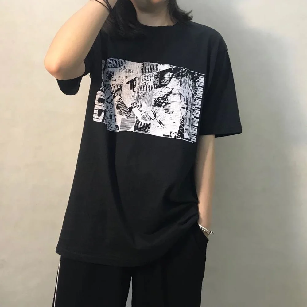 

Футболка Cavempt, мужские и женские футболки, занятая работа, принт с телефонами, футболка Cavempt, летние весенние топы C.E