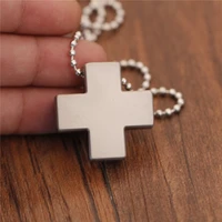 new stainless steel necklace for women men jesus crystal cross pendant necklaces gold silver cross fashion jewelry dropshipping
