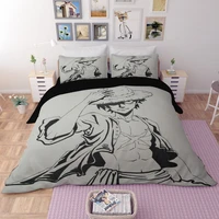 3d luffy ace brotherhood anime cartoon bedding set duvet cover one piece comforter bedding sets bedclothes bed linen no sheet