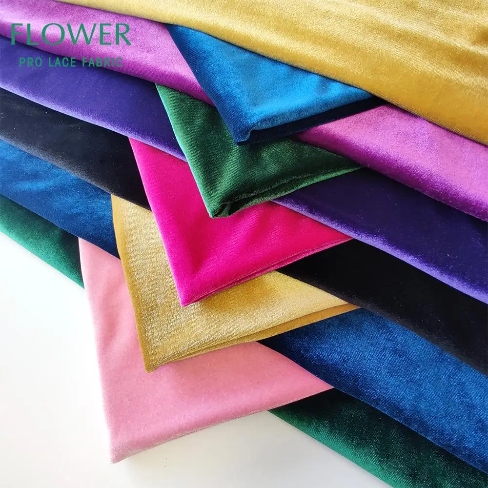 

100 см * 165 см эластичные DIY бархатные ткани Роскошные Свадебные невесты Выпускной платье бархатная ткань шитье стрейч бархат мягкий материал