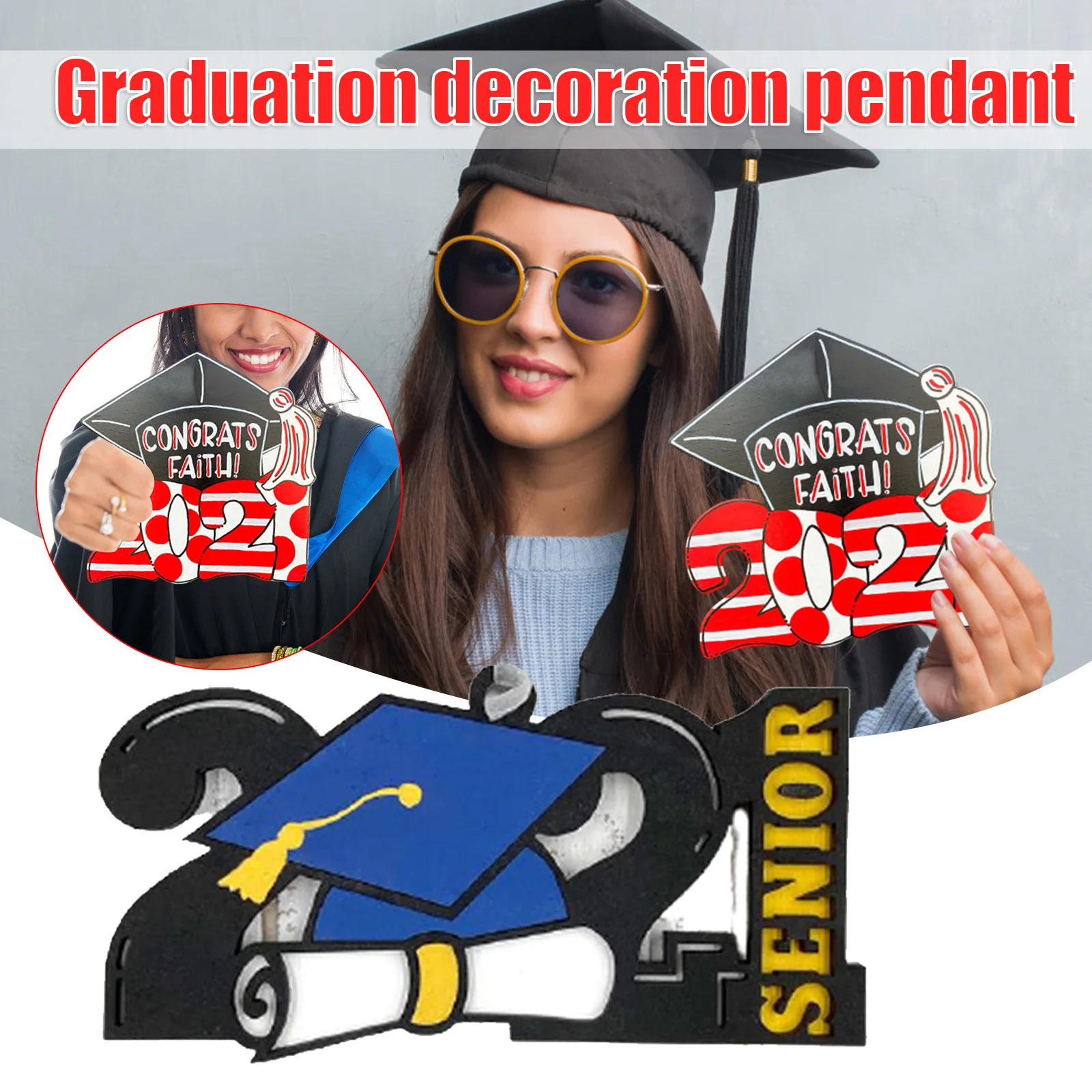 

2021 подвеска на выпускной, выпускной, персонализированный орнамент, акриловые поделки ручной работы, сувенирные подарки TN88