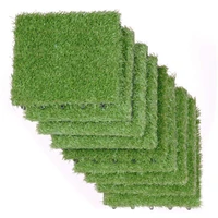 1pc outdoor artificial anti real green lawn turf splicing diy floor square garden decoration green lawn buckle floor decor