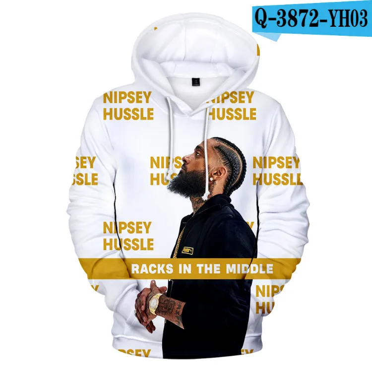 

Oversized Sweatshirts Nipsey Hussle Hoody Men/Women Fashion Casual Pullover Hooded 3D Print Nipsey Hussle Mens Hoodies Clothing