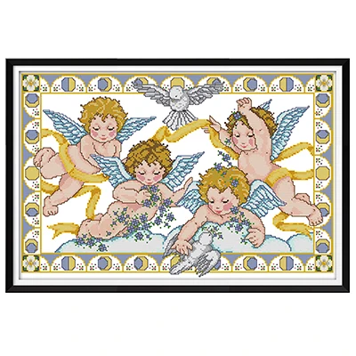 Рисунок серии Little angel вышивка крестиком Печатный холст DMC11CT ткань считается