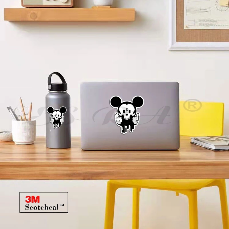 

Waterproof PVC Laptop Decals for Kids Vinyl Pegatinas Car Stickers Scary Mouse 3M Matt for Helmet Pitcher Luaggage Wall Fridge