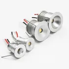 1 Вт 12 В 24 В постоянного тока 120 В 220 В 15 мм Мини светодиодный прожектор для шкафа, лестницы, настенное точечное освещение, потолочный светильник для ванной комнаты, сауны, сцены для диджея