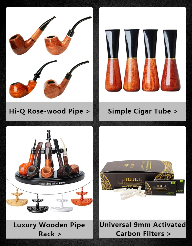MUXIANG BE0150-525G Wooden Cigar Mouthpiece - MUXIANG Pipe Shop