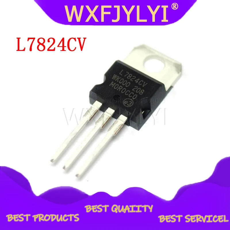 10 шт. L7824CV TO220 L7824-220 7824 LM7824 MC7824 Новый и оригинальный IC | Электронные компоненты