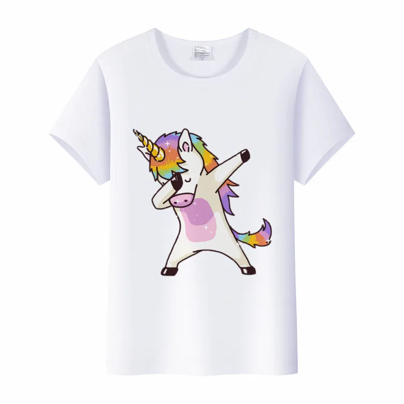 

Unicornio Children's T-Shirt Dabbing Unicorn Kids Shirts Child Baby Toddler Cotton T Shirt Cartoon Print Girls Tops Clothing