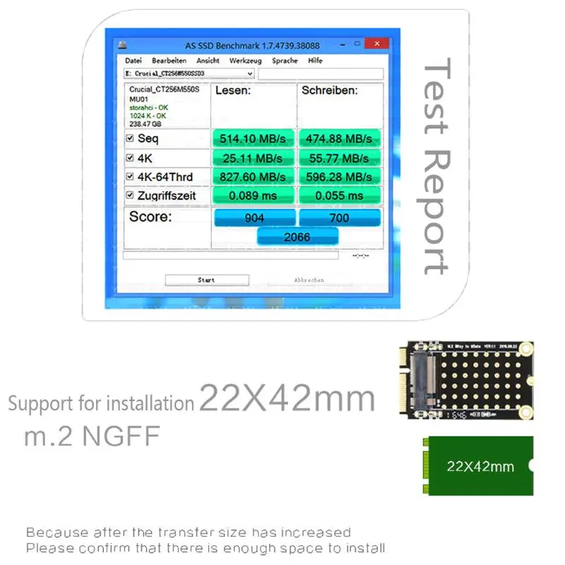 NGFF для mSATA M.2 2242 карта передачи SATA порт m.2 адаптера | Компьютеры и офис