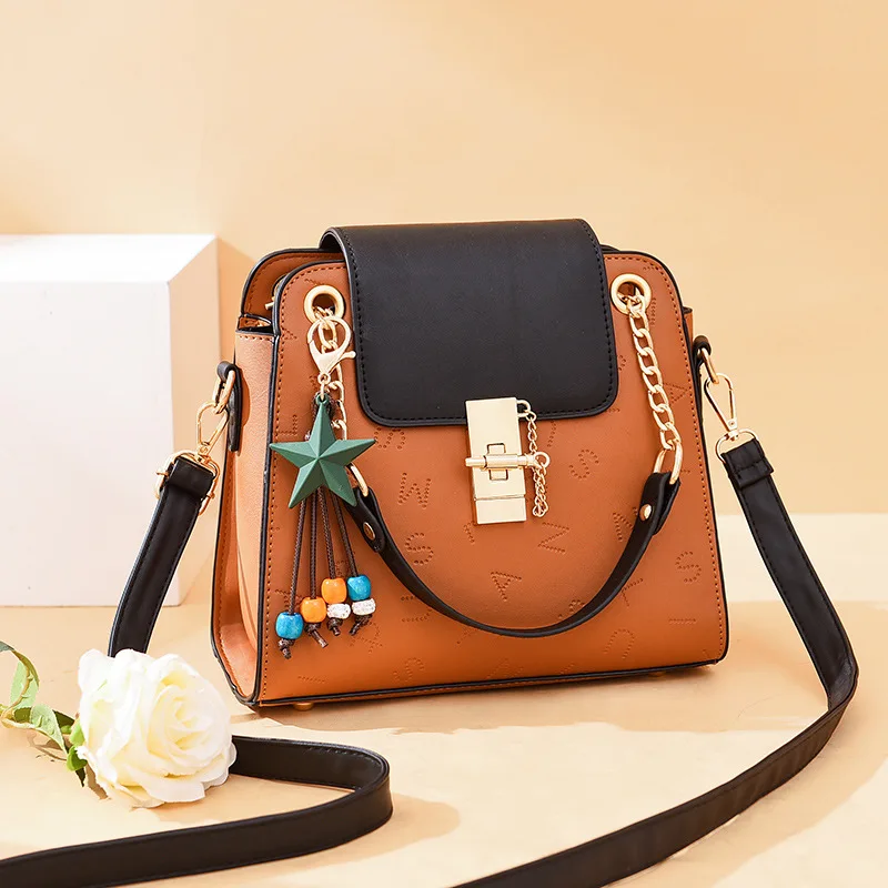 

Женская сумка через плечо из искусственной кожи, дизайнерские женские сумки, большие вместительные Лоскутные сумки через плечо для женщин