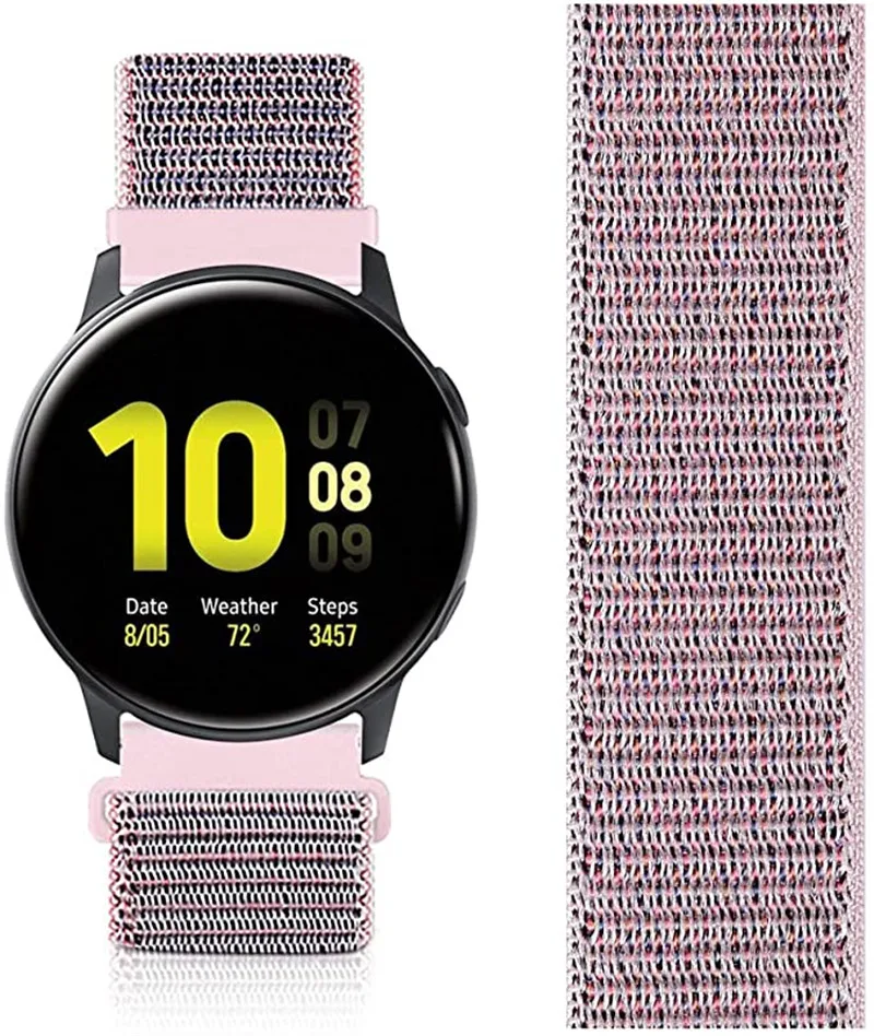 

18MM 20MM 22MM soft nylon Watchband for Garmin Vivomove HR/3/3S/Vivoactive 4/4S/3/Venu/Luxe/Style Quick Release Watch Band Strap