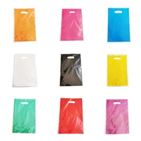 10 50pcs solid color gift bags kids baby boy girl birthday party child candy dessert wedding decoration supplies loot bag tote