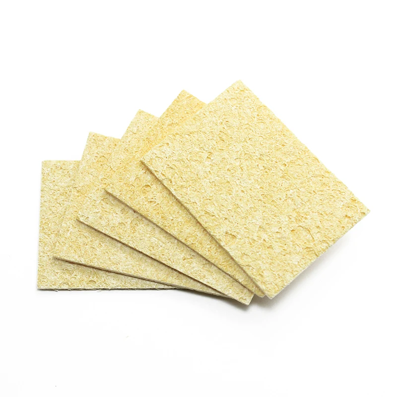 

50Pcs Yellow Cleaning Sponge Cleaner for Enduring Electric Welding Soldering Iron