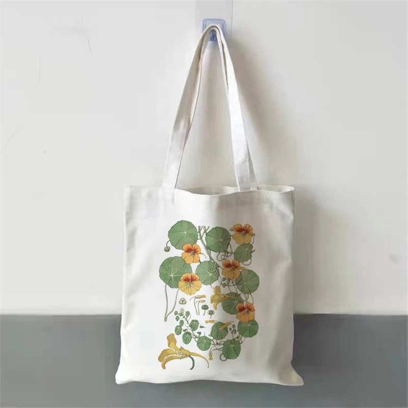 

Пляжная Холщовая Сумка, сумки для покупок большой емкости, Женская милая мультяшная картина Kawaii Harajuku, винтажные сумки с рисунком