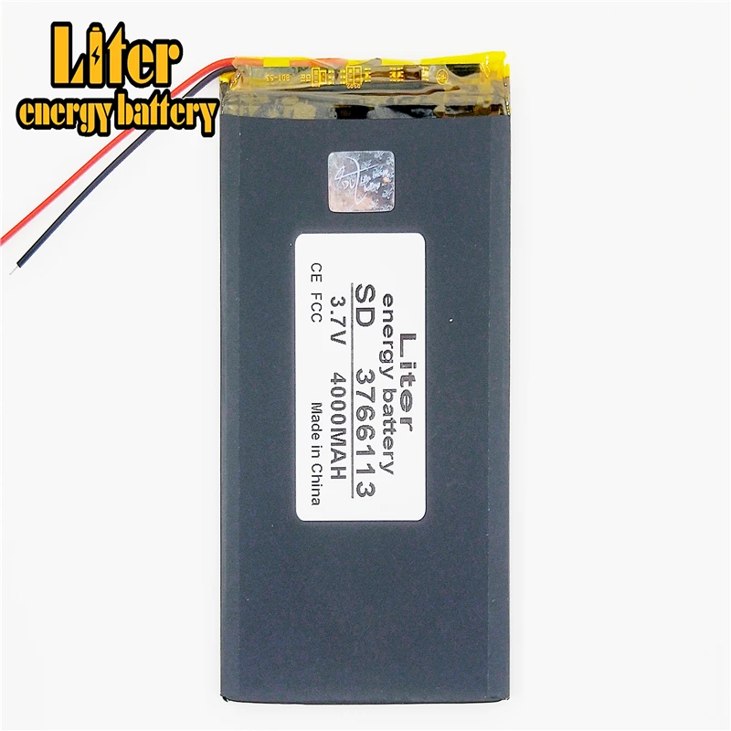 Размеры 3766113 3 7 v 4000mah литий-полимерный Батарея с доской для 7-дюймовый планшетный