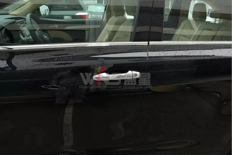 Крышка ручки двери Чаша вставки отделка автомобиля Стайлинг для Toyota Highlander XU50 2014