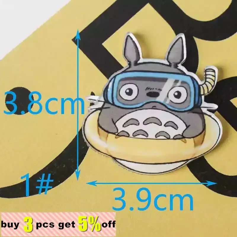 Японский популярный мультяшный значок из мультфильма Тоторо Аксессуары