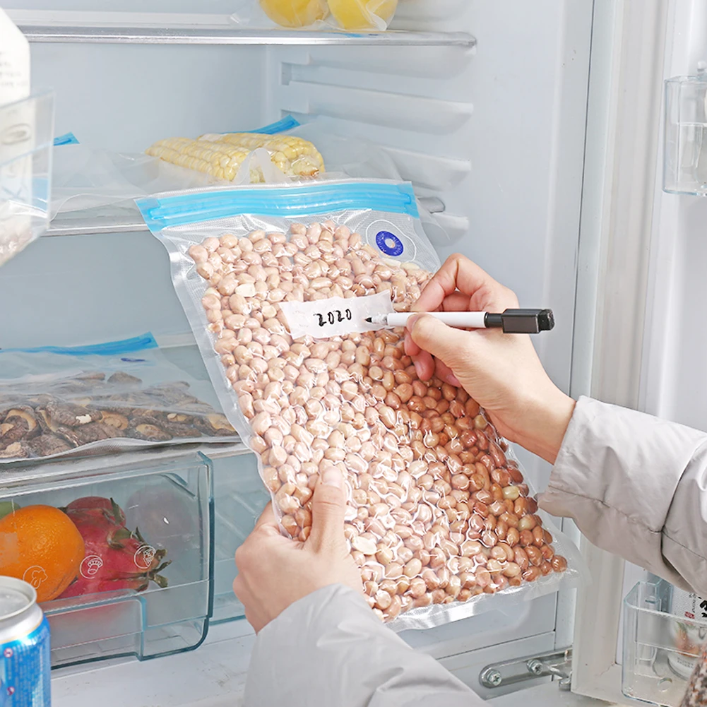 

Vacuum Storage Bags with Pump Reusable Food Vacuum Sealer Bags for Food Storage Space Saving and Freezer Safe Food Vacuum Sealer