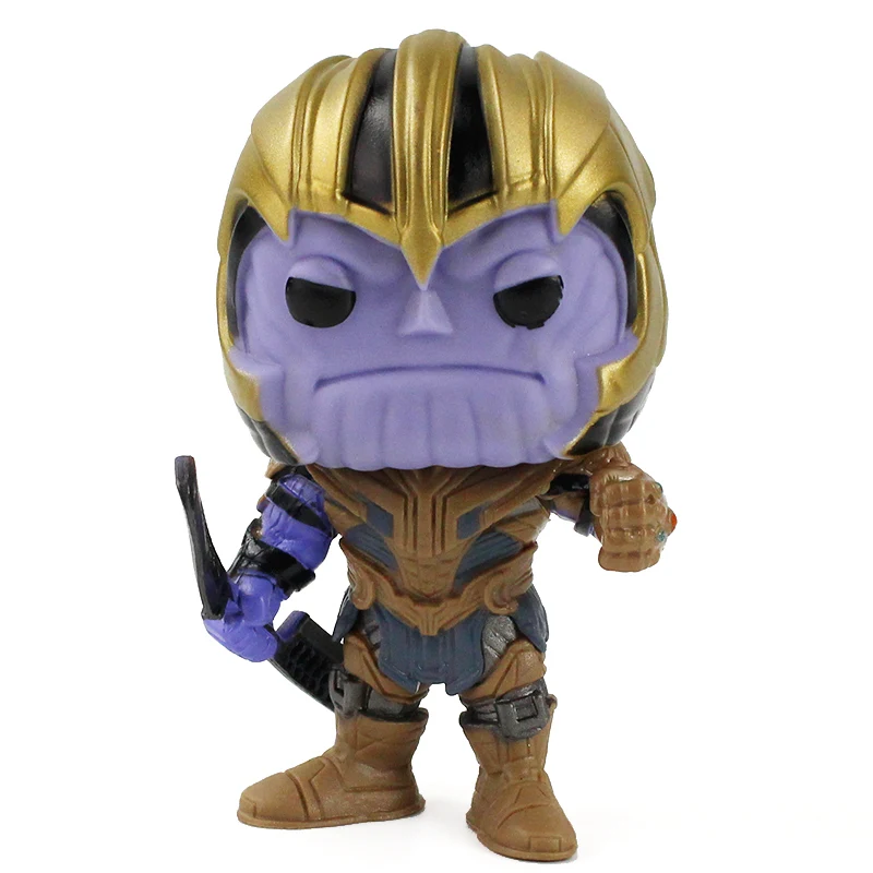 6 шт./лот Endgame экшн фигурка танос Железный человек Тор Халк Капитан Америка Карол