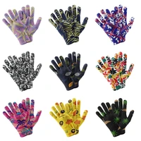 fashion knitting five finger gloves women colorful touch screen winter mittens man outdoor cycling skiing gloves handschoenen