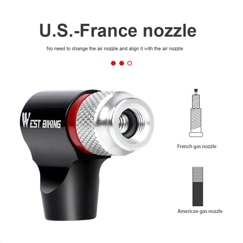Лучшее качество CO2 насос для Велосипедный Шредер Presta адаптер велосипедный