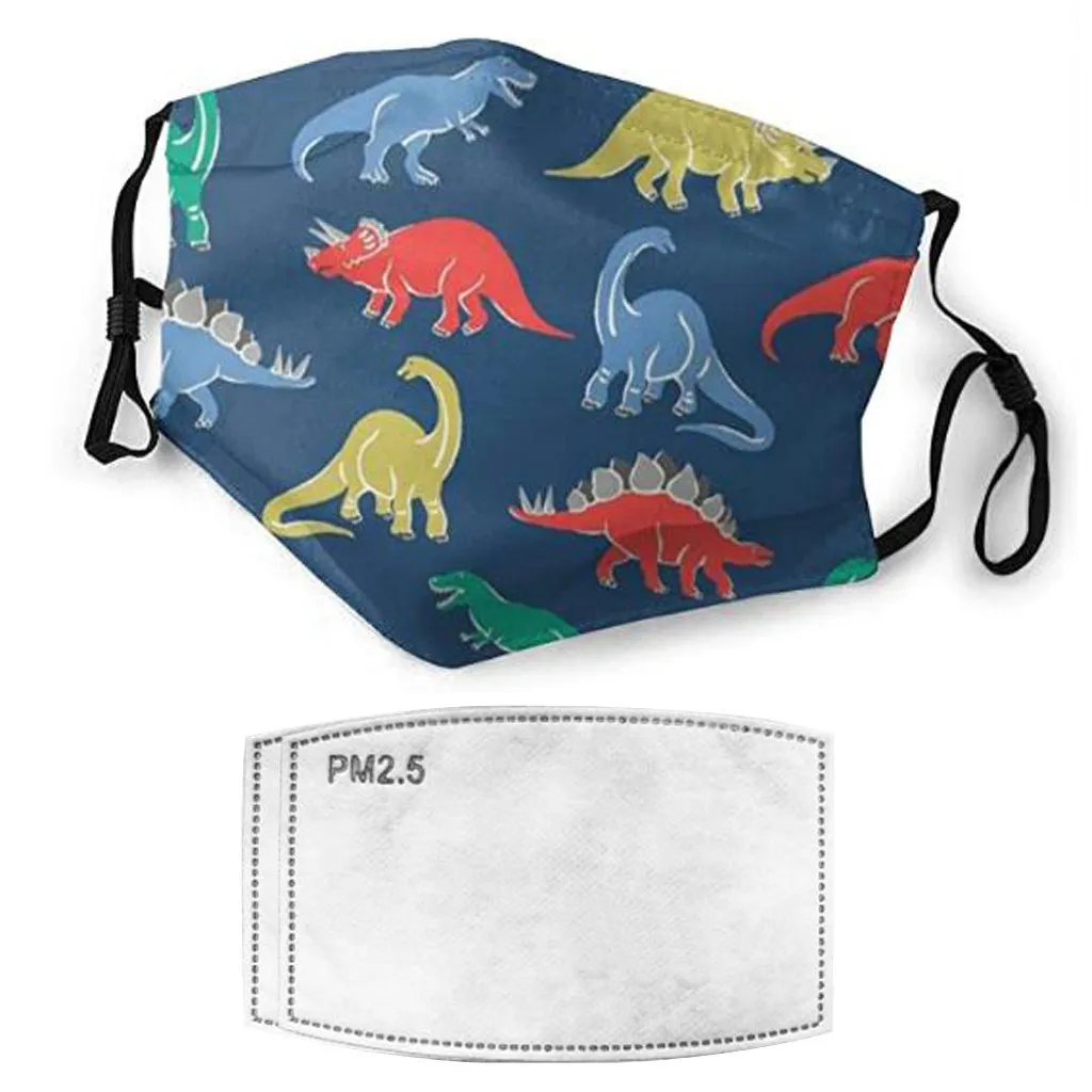 Детские маски для рта с милым принтом моющаяся уличная Ветрозащитная маска