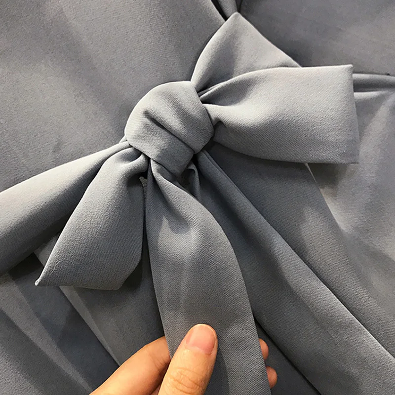 

Women Summer Plus Size 5XL Shirt Dress V Neck Short Sleeve Bandage Big Clothing Loose Dress Elegant Black Blue Party Vestidos