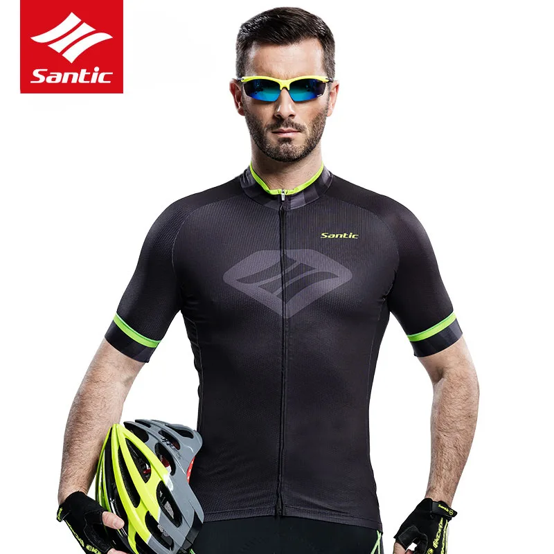 Santic Top Велоспорт Джерси мужские летние новые MTB дорожный велосипед с коротким