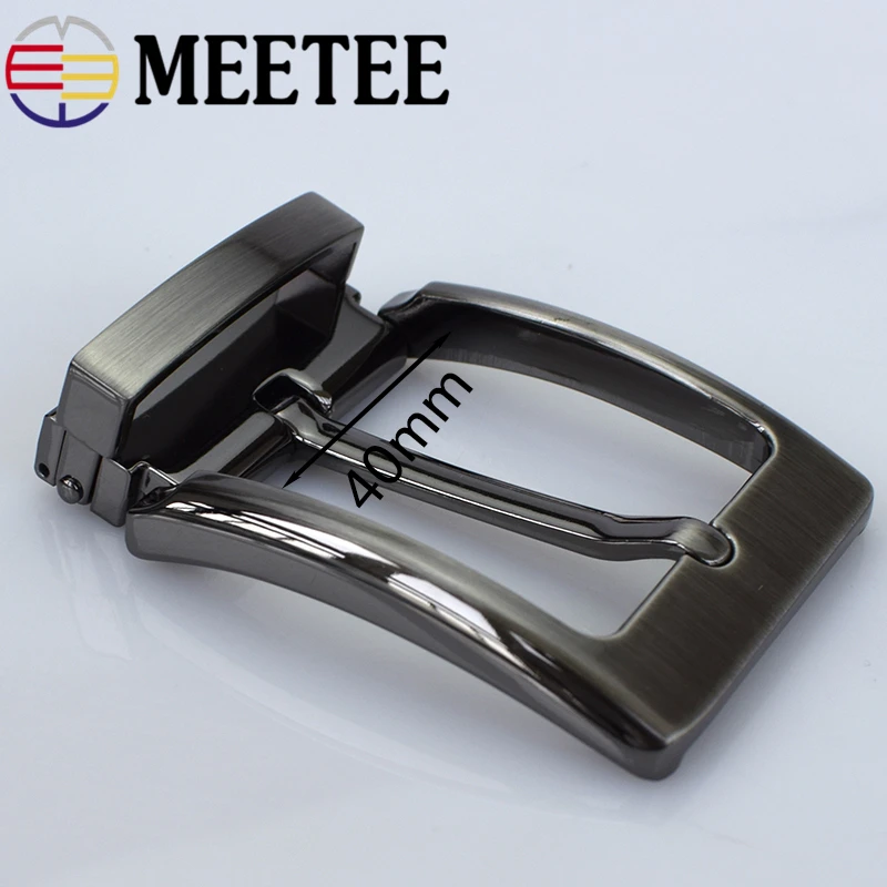 Meetee 2 шт. 40 мм хит продаж мужской металлический ремень булавка пряжки пряжка
