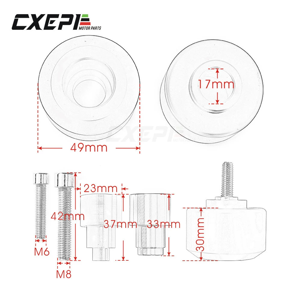 CNC Передняя Задняя вилка колесо ползунок защита от ударов колодки колесные для KTM