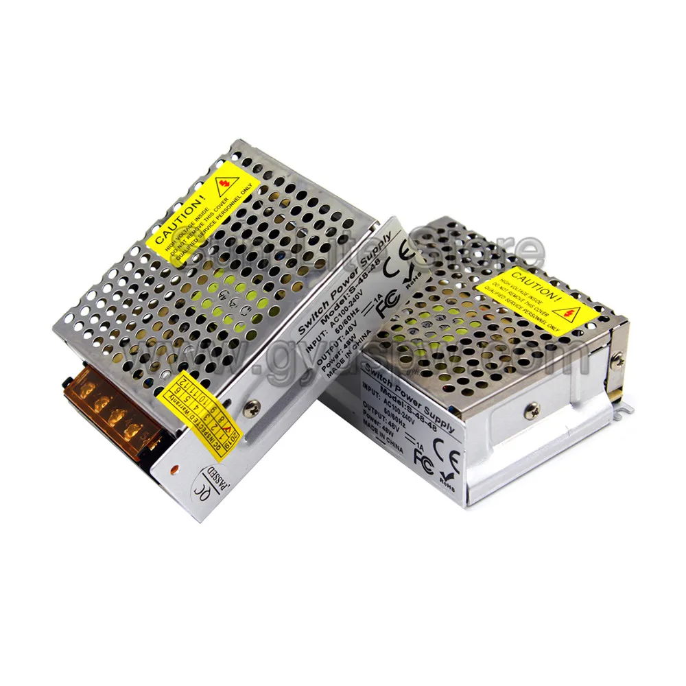 Выключатель с одним выходом источник питания DC48V 48W Трансформатор 100-240V AC к DC 48V SMPS