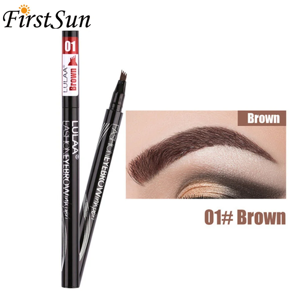 Натуральный Водостойкий карандаш для бровей кончик вилки татуажный тинт