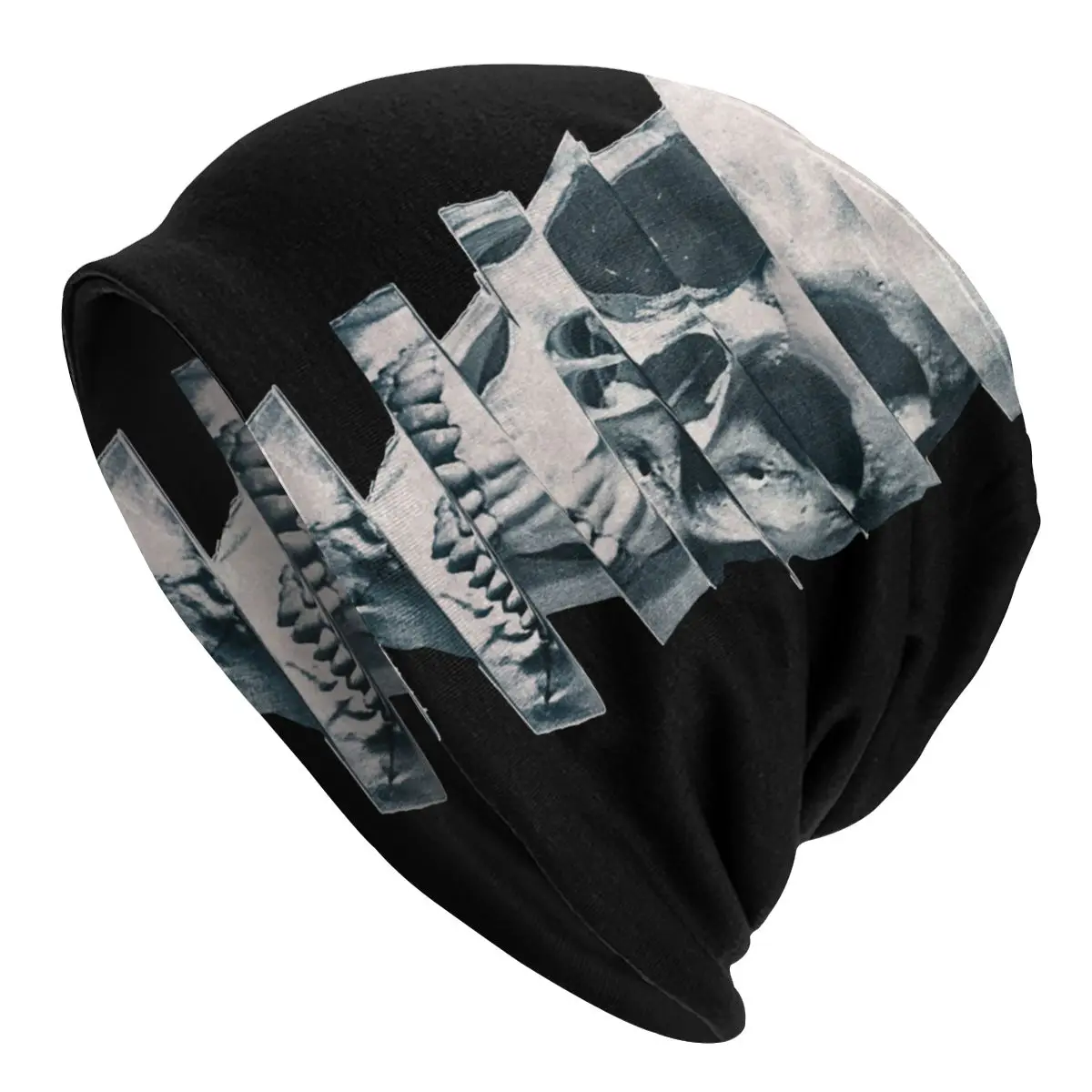 

Монокепка с блестками и черепом, крутые осенне-зимние уличные шапочки, облегающие шапки, шапки унисекс, Мужская и Женская Весенняя теплая ша...