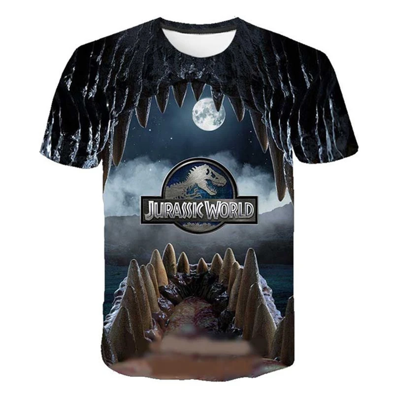 

New Jurassic Park T Shirt Men Women 3D Printed T-shirt Casual Funny Tops Jurassic World Tees Children Boy Girl Cool tshirt