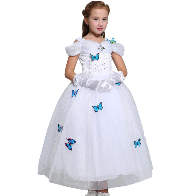 Одежда принцессы для девочек фатиновое платье дня рождения Хэллоуина косплея