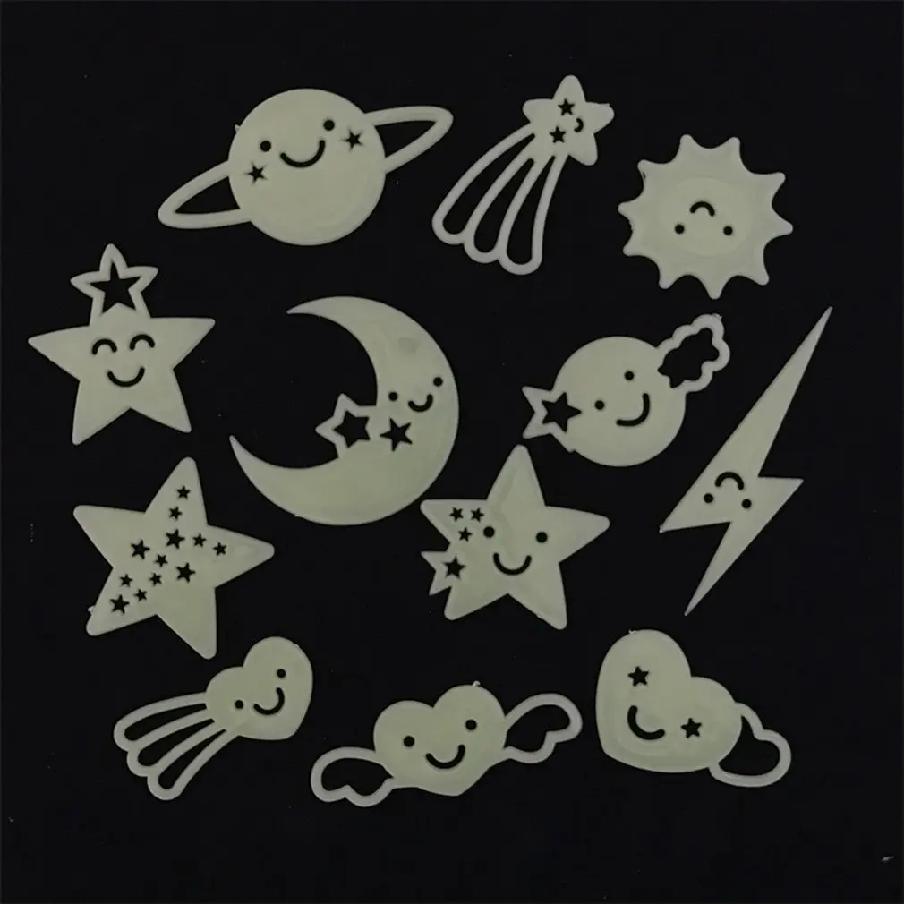 Светящиеся звезды светится в темноте SMD флуоресцентная трехмерная декоративная