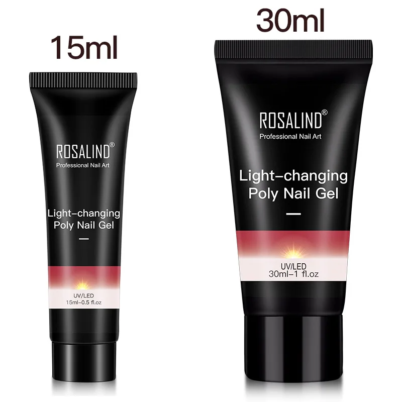 Розалинд светильник изменение поли Гель лак для ногтей 4 предмета в комплекте