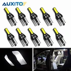 Светодиодная лампа AUXITO T10 W5W 7020 SMD для салона автомобиля, 10 шт., для Audi A3 A4 A6 B8 B5 B7 B6 B9 A5 A8 C6 C7 Q7 Q3 Q5, автомобильная лампа