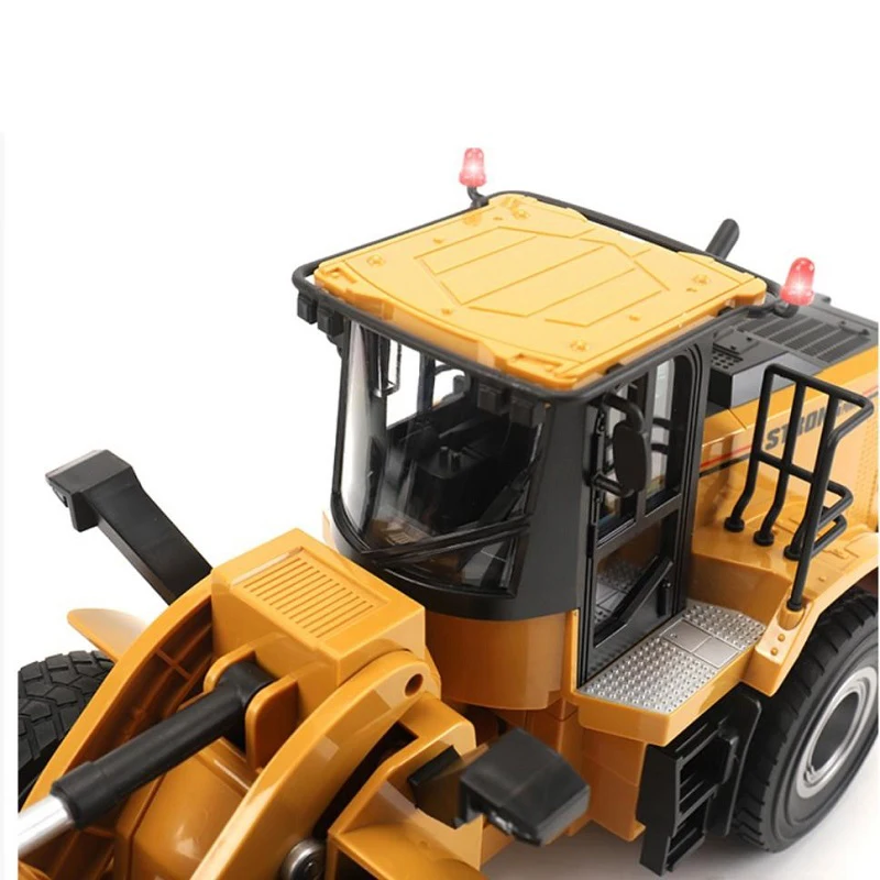 Huina 1567 1:24 Scale Wheel Loader 9 Channels Remote Control Bulldozer Model Toy Truck Rc Huina Gift Toys enlarge