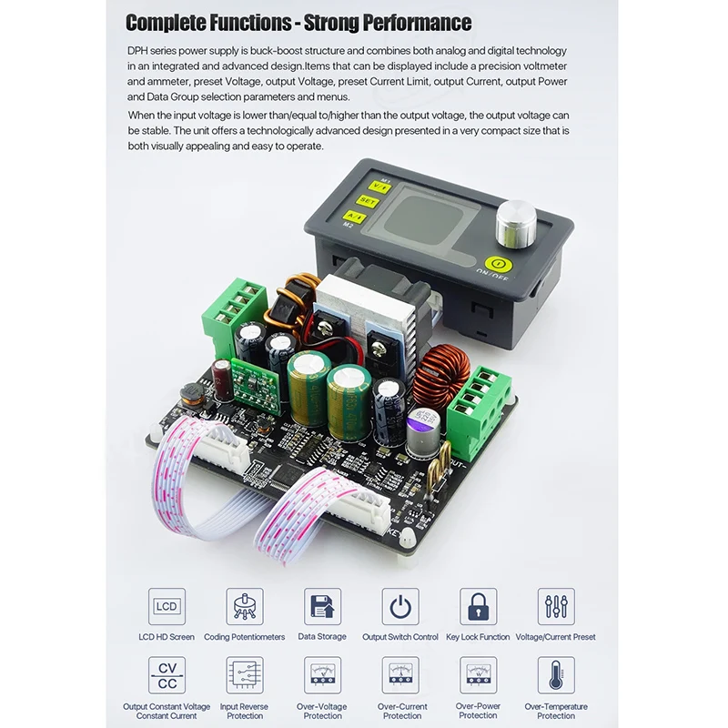

Hot Boost Control Power Supply Display Module Voltage Current Converter Power Adpater Board DPH3205 FQ-ing