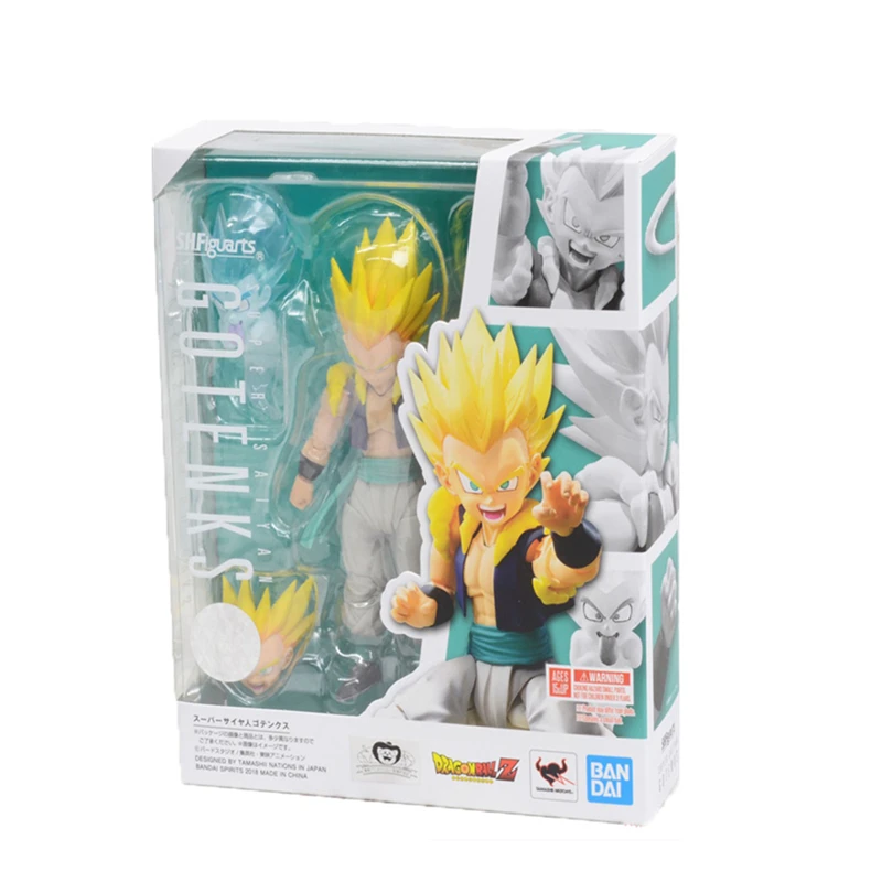 

BANDAI S.H. Figuarts Dragon Ball Z Super Saiyan Gotenks Action Figures Pvc WORLD FIGURE COLOSSEUM Anime Toy Christmas Present