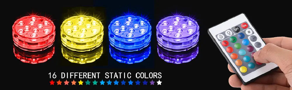 IP68 водонепроницаемый светильник для бассейна RGB светодиодный Красочный подводный светильник ing Pond погружной светильник для свадебной вечеринки