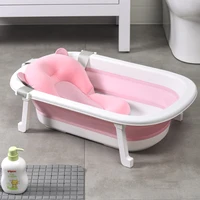 baby tub folding tub newborn children take bath bucket with household supplies plug water