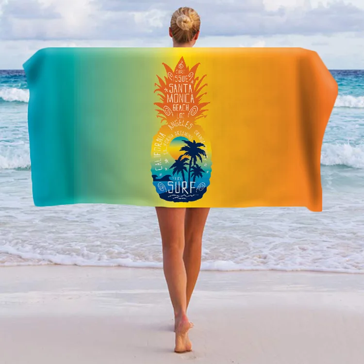 

160x80 cm Hawaiian style beach towel microfiber absorbent quick-drying beach towel light travel swimming sports towel bath towel