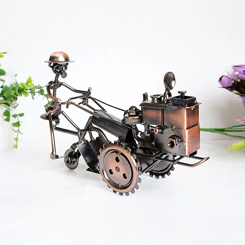 Gothic Skull Tractor Sculpture Collecting Home Decoration Desk Decor Ornaments Boy Toys Gifts Exquisite Metal Design Figurines | Дом и сад