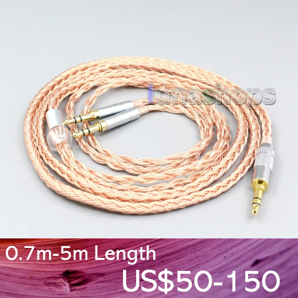 

LN006747 6.5mm XLR Balanced 16 Core 99% 7N OCC Earphone Cable For ONKYO SN-1 JVC HA-SW01 HA-SW02 McIntosh Labs MHP1000 3.5mm Pin