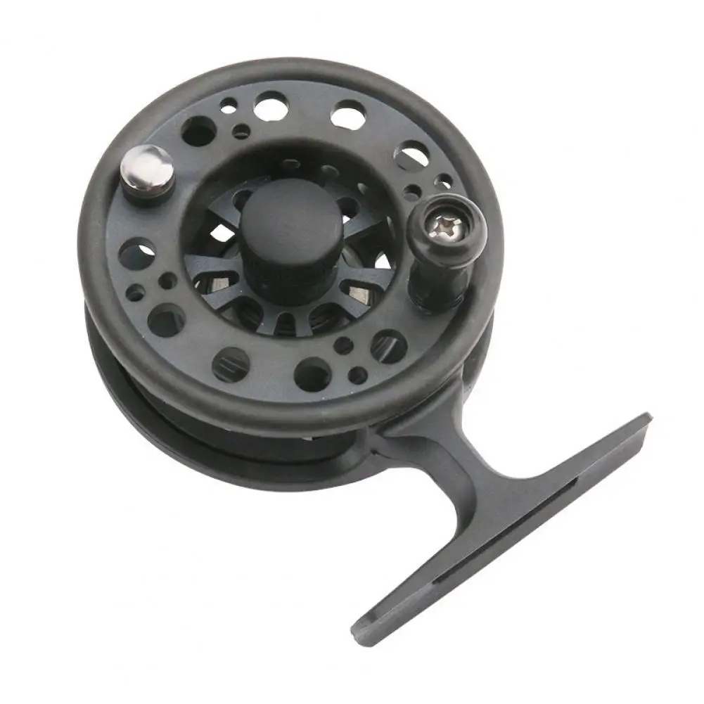 

Fishing reel fish casting drum black multi-function ice fishing flywheel nylon flywheel light and suitable for sea